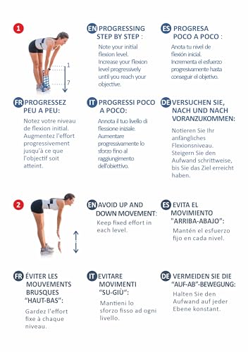 Flex Level (estiramientos Fitness Pilates Yoga rehabilitación Deporte) (Rojo)