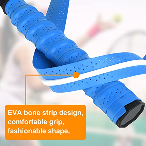 flintronic Cintas de Agarre para Mango de Raqueta, 6 PCS Grips Perforados para Padel, Tenis, Bádminton, Overgrips Antideslizantes y de Secado Rápido, Multicolor