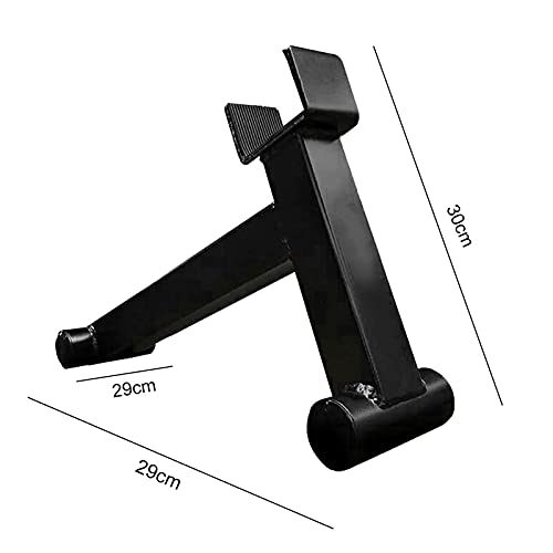 fllyingu Barbell Jack Pesas Peso Muerto, Ahorra Trabajo con Goma para Proteger El Piso Y La Barra, Adecuada para Todas Las Pesas Carga/Descarga Placas Peso, Acero/Negro