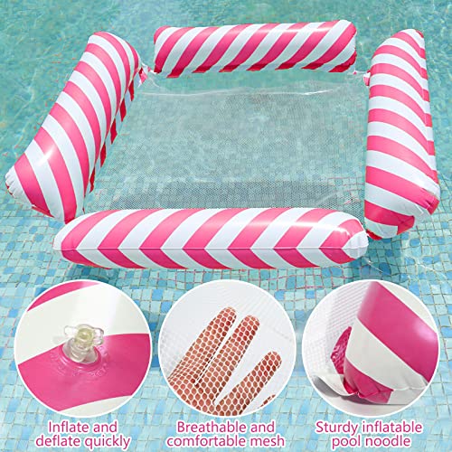 Flotadores Piscina Inflables para Adultos, Flotador Piscina Portátil con Bomba para Vacaciones de Viaje, Pool Float Colchoneta Hinchable Piscina para Adultos para Mujeres y Hombres