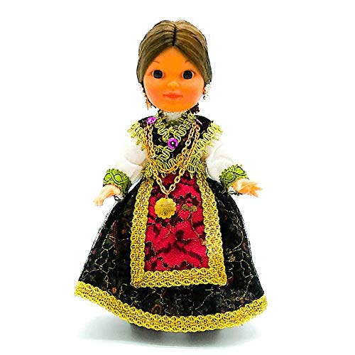 Folk Artesanía Muñeca colección Regional 25 cm. Vestido típico Zamorana Zamora, Fabricada en España Muñecas