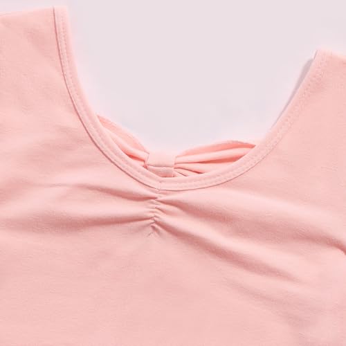 FONLAM Vestido Maillot de Ballet para Niña Conjunto de Danza Dos Piezas Maillot + Falda Leotardo Baile Danza Gimnasia Ballet Niña Infantil (11-12 Años, Rosa)