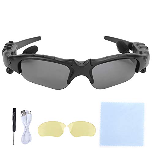 Gafas Inteligentes, Bluetooth Inalámbrico MP3 Lentes Polarizadas Llamadas de Música Gafas de Sol con Auriculares Estéreo, para Android, para Teléfono iOS, para Viajes, Playa, (Cortador de Alambre