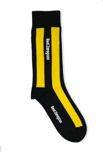 GAMBEA Calcetines Avispa, 41-46. Calcetines Real Zaragoza. Producto Oficial Tallas 41-46 y 36-40. Media caña