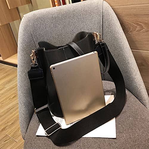 Generic - Bolso bandolera para mujer, estilo vintage, piel sintética, con correa ajustable, estilo retro, color marrón, talla única, marrón, Einheitsgröße