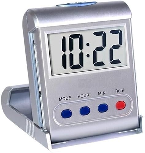 Genérico Reloj Despertador Parlante - Voz En Ingles - Plegable - Discapacidad Visual - Invidentes - Personas Mayores