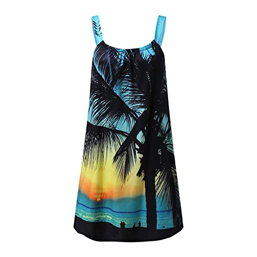 Genérico Vestido de clase elegante con cuello en v Vestido con cordones Vestidos bohemios ahuecar Vintage Vestido estampado Mini Vestido de Playa Vestido Halloween Adolescente, Le Noir, M