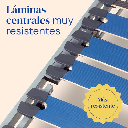 Gerialife® Cama Articulada Eléctrica Reforzada (105x190, Mando por Cable)