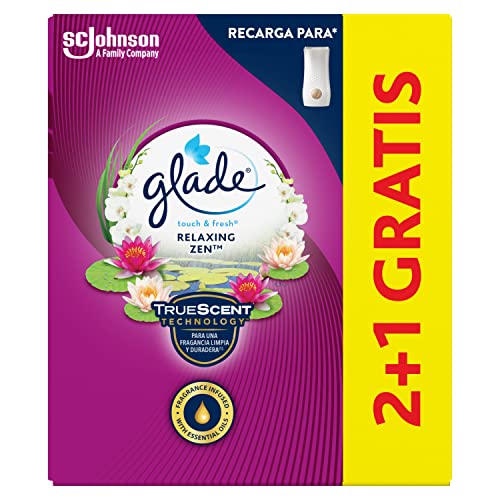 GLADE BY BRISE ambientador un toque relax zen recambio 3 uds, fresca