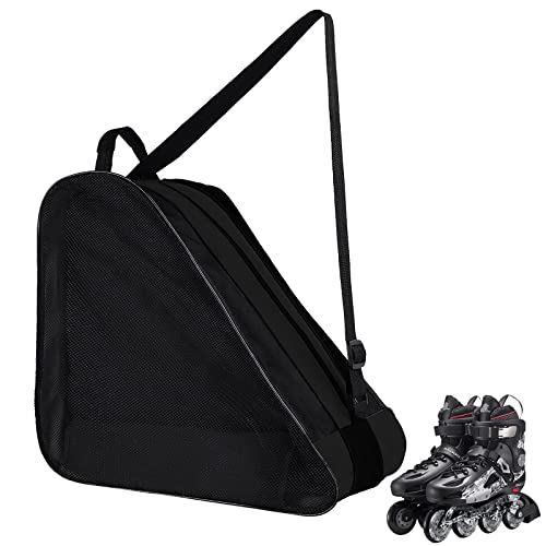 GLAITC Bolsa de Patinaje sobre Ruedas,Bolsa de Patinaje sobre Hielo Unisex con Correa de Hombro Ajustable Bolsa de Almacenamiento de Tela Oxford para Patines para Mujeres, Hombres, ni?os