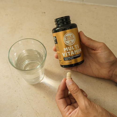 GoldNutrition Multivitamin - Multivitaminas y Minerales - 60 Comprimidos Vegetarianos - Complejo Vitamínico con Vitaminas y Minerales Esentiales - Multivitaminico para Hombre y Mujer.