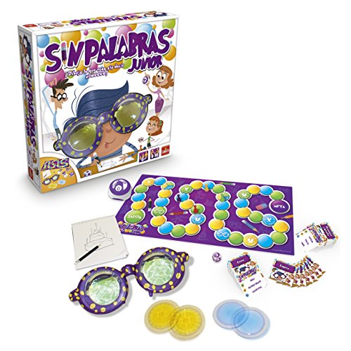 Goliath - Sin Palabras Junior, Divertido juego de mesa para toda la familia, Juego de dibujar, Incluye graciosas gafas que distorsionan los dibujos, A partir de 6 años