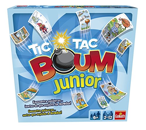 Goliath - Tic Tac Boum Junior, Juego de Cartas , Encuentra la Palabra (70508) , color/modelo surtido, de 6 a 12 años.