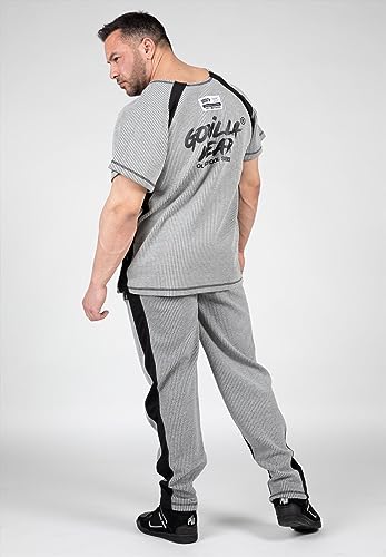 GORILLA WEAR Augustine Old School Work out Top Camiseta, Gris, Extra-Large para Hombre