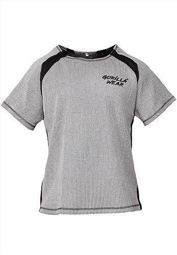 GORILLA WEAR Augustine Old School Work out Top Camiseta, Gris, Extra-Large para Hombre