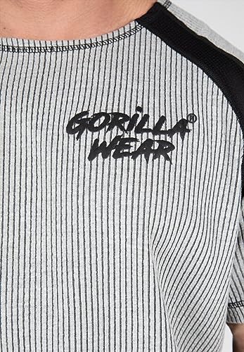 GORILLA WEAR Augustine Old School Work out Top Camiseta, Gris, Extra-Large para Hombre