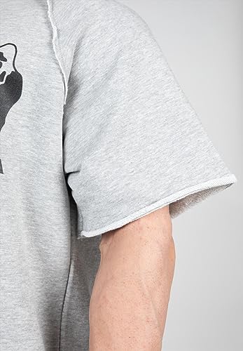 Gorilla Wear Top Classic Work out Camiseta, Gris, Medium para Hombre