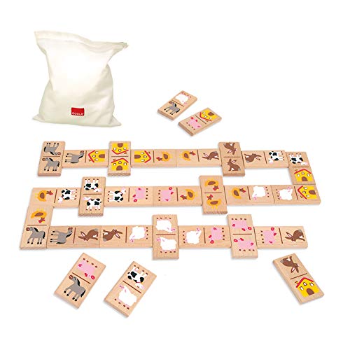 Goula - Domino granja, Juego preescolar educativo a partir de 2 años