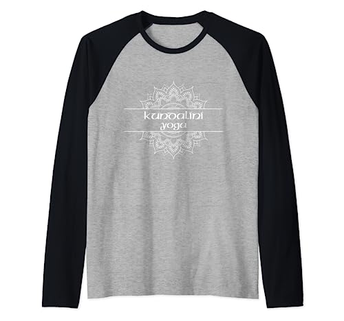 Gráfico de mandala tipo Kundalini Yoga Camiseta Manga Raglan