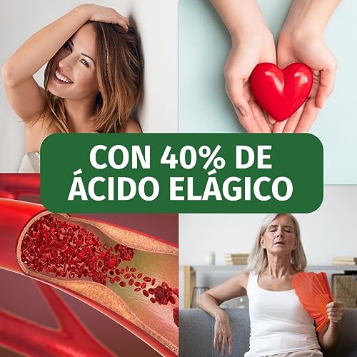 Granada (180 cápsulas de 600mg) - Extracto de Granada - Producción alemana - 100% Vegano y sin aditivos - dura 6 mes