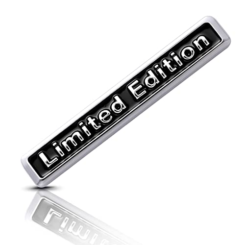Grevosea 1 Piece 3D Car Limited Edition Logo 3D Gel Silicone Stickers Silver Metal Car Sticker Emblem Badge Car for Car Moto Motorcycle Bike Skate Window Door PC Tablet Laptop