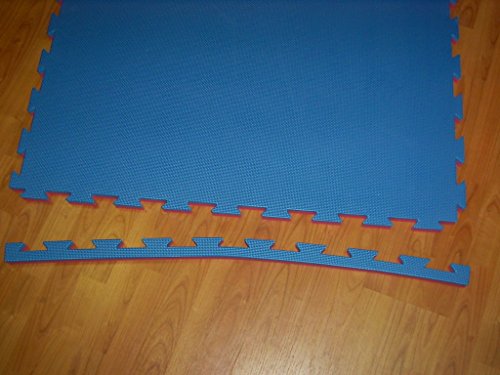 Grupo Contact Lote 2 m. Cuadrados Suelo Tatami Puzzle (Azul/Rojo) de Grosor 3 cm