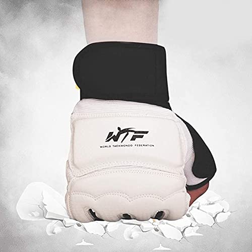 Guante de boxeo protector de pie de mano Taekwondo Grappling Karate Boxeo Sanda Equipo de protección de mano Guantelete Mitones de cuero Medio dedo Niños Adultos Unisex Regalos