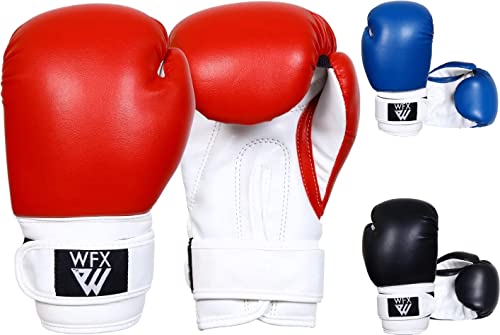 Guantes de boxeo para niños para artes marciales, sparring, guantes juveniles, de cuero resistente, para entrenamiento de artes marciales, MMA, saco de boxeo, Muay Thai, Kick Boxing para niños y niñas