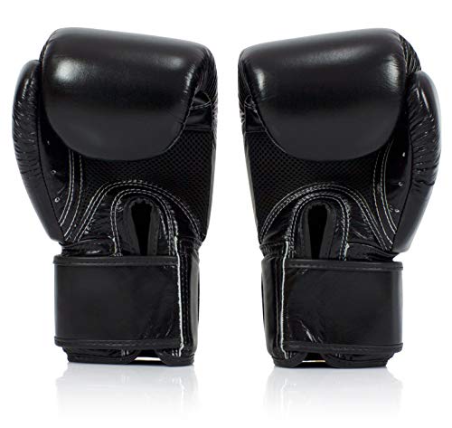 Guantes Transpirables Fairtex BGV1BR Muay Thai para Hombres, Mujeres, Niños | Guantes MMA, Kickboxing, Gimnasio, Entrenamiento, Ligeros y Amortiguadores | Boxeo de Alta Gama