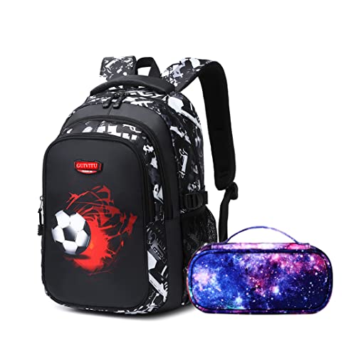GUIVITU Mochilas Escolares Niño Adolescentes Mochilas Bolsa para instituto Regalos Estudiantes 8-14 años Impermeable Backpack Escuela Viaje Universidad