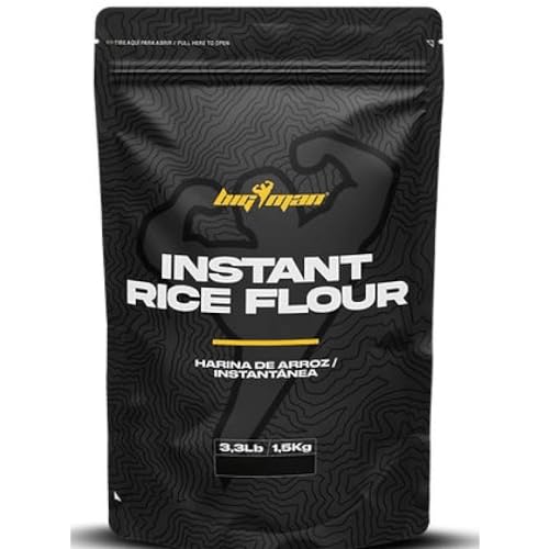 Harina de arroz instantánea - 1Kg - Sabor Galleta negra