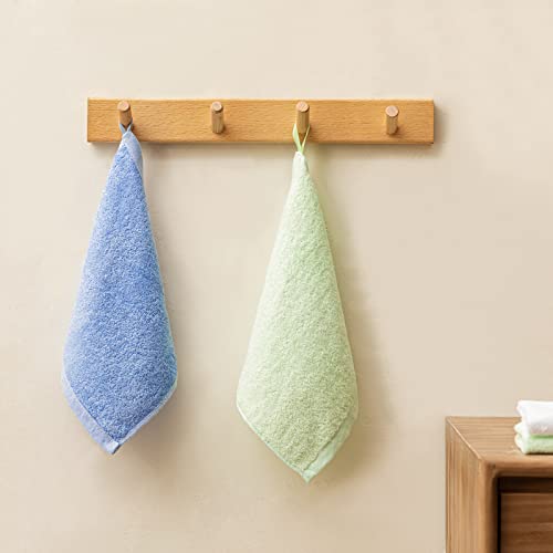 HBselect 10 Piezas Toallas Bebe Toallas De Mano Fibra De Bambú Toallitas Faciales 25 * 25 Cm Toallas Para Niños Multicolor Toallas De Baño Toallas De Cocina