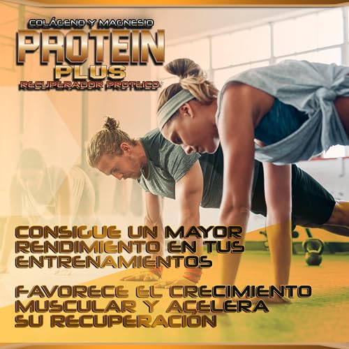 Healthy Fusion Protein Plus | Recuperador muscular a base de Proteína, Colágeno, L-Glutamina, Magnesio y Vitamina B6 | Acelera la recuperación muscular y aumenta la musculatura | Sabor chocolate 1kg