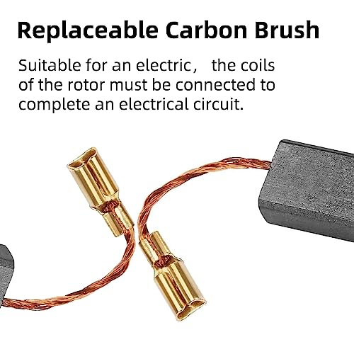 Herramienta eléctrica de repuesto de escobillas de carbón 10PCS para S1M-FF03-100A / 6-100 A86C Makita-Replaces-16 * 8 * 5 * 46 mm - Escobillas de carbón premium confiables y duraderas