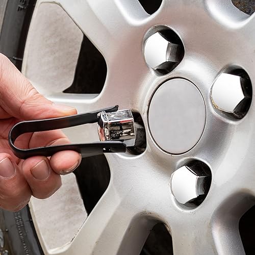 Herramienta para Tapones de Rueda, 2 Piezas, Herramientas de Repuesto para Tapones de Rueda, Herramienta para Montaje y desmontaje de Tapones de Rueda, Accesorios para Tapones de Tuerca de Rueda