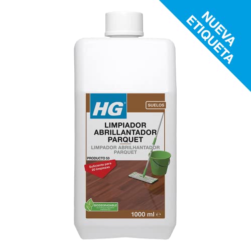 HG Limpiador Abrillantador uso Diario, Restaurador Concentrado para Limpiar Suelos de Madera con Fragancia Fresca - 1 litro (467100130)