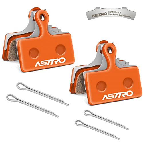 HNOOM 2 Pares Pastillas de Freno para Shimano Deore XT XTR SLX G01A G02A G02S G03S (Pastillas de Freno Bicicleta de Cerámica)(Naranja)