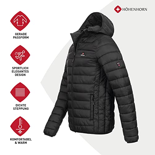 Höhenhorn Balmhorn Chaqueta acolchada con capucha para hombre, chaqueta de entretiempo, L