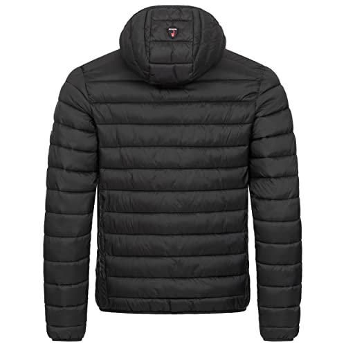 Höhenhorn Balmhorn Chaqueta acolchada con capucha para hombre, chaqueta de entretiempo, L