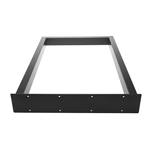 Homtone Patas de muebles industriales, patas de mesa de tubo cuadrado rústico industrial, patas de banco de silla de hierro (71 cm de alto, cuadradas)