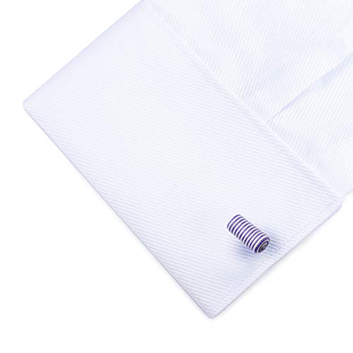 HONEY BEAR 5 pares Columna gemelos nudo de seda tela camisa hombre/mujer, Para Regalos de bodas de Negocios (5 pares Sin caja)