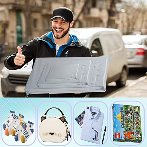HVDHYY Bolsas para Envíos Paquetes Ropa Grandes 50cmX65cm 20pcs Sobres de Correo Postales Plástico de Genérico Envío Nuevo Material Impermeable, Opacas Autoadhesivo, Prueba de manipulaciones Blanco