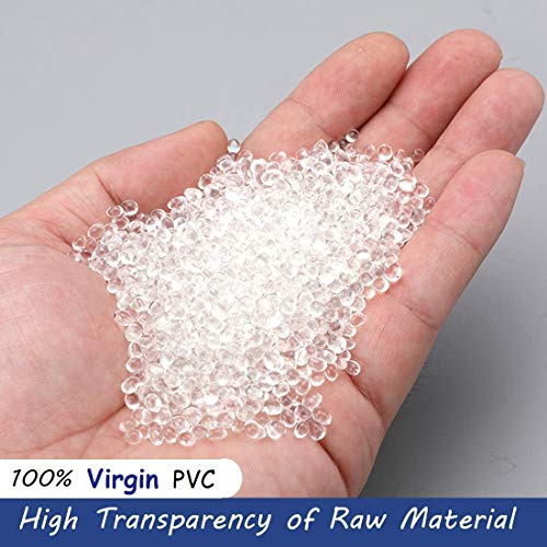 Hyber&Cara Tubo flexible transparente de PVC de grado alimenticio de 8 mm de diámetro interno x 11 mm de diámetro externo para tubería de aire de agua de 5 metros con 2 abrazaderas de manguera