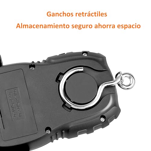 Hyindoor Báscula Maletas de Viaje Báscula Digital de Equipaje Balanza con Gancho de 50kg/110lb Peso Maletas de Viaje