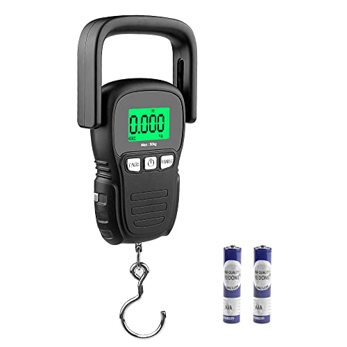 Hyindoor Báscula Maletas de Viaje Báscula Digital de Equipaje Balanza con Gancho de 50kg/110lb Peso Maletas de Viaje