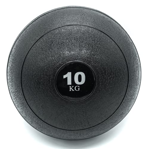 Hypefit Slam Ball Balón Medicinal 10 Kg, Bola de Peso Goma, Relleno de Arena, Lanzamientos sin Rebote, Entrenamiento Fuerza, Tonificación (10)