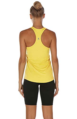 Icyzone - Paquete de 3 camisetas deportivas de tirantes para mujer para correr, hacer yoga e ir al gimnasio, XXL