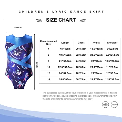 IEFIEL Maillot Lentejuelas de Patinaje Artistico Para Niña Mono Elástico de Gimnasia Ritmica Traje Ballet Niña Maillot de Danza Clásica S Lavanda 11-12 años