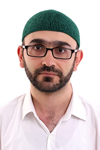 ihvan online Sombreros Kufi musulmanes turcos de invierno para hombres, Taqiya, Takke, Peci, Sombreros islámicos, regalos islámicos, tamaño estándar, verde, Talla única