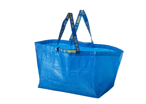 Ikea - Bolsa grande azul Frakta - Ideal para compras, lavandería y almacenamiento